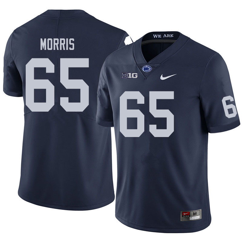 NCAA Nike Men's Penn State Nittany Lions Hudson Morris #65 College Football Authentic Navy Stitched Jersey NCX3298HZ